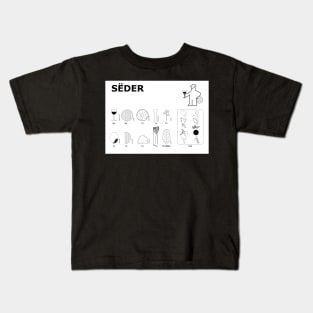 Seder Construction Instructions Kids T-Shirt